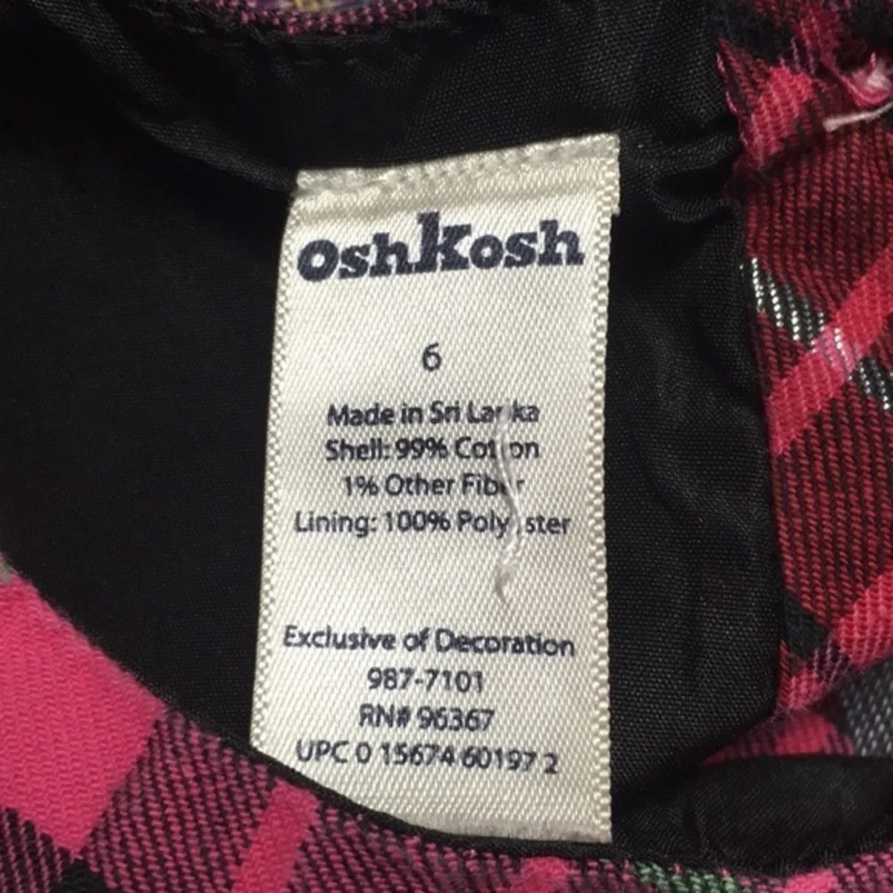 OshKosh Girls Plaid Dress